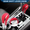 Automatic Gear Shifter Knob for GM for Opel Ignia 09-13 Faux Leather Red
