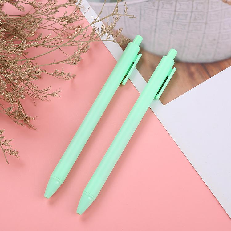 Retractable Gel Ink Pens 0.5mm Fine Point Morandi Macaron Colored Barrel Signing Ballpoint Pen Student Office Stationery