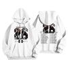 Unisex Casual Hooded Pullover Sweatshirt Long Sleeve Loose Fit Letter Print