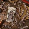 1pack/15Pcs Vintage Dark Floral Sticker Pack Gothic Rose PET Material Journal Guka DIY Decor Decals