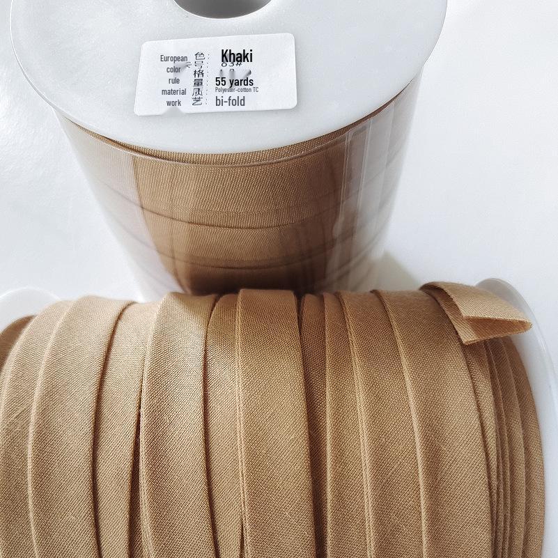 

Красная двойная косая бейка - Не требующий глажки полиэстер-хлопок для ципао своими руками, ширина 1,2