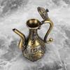 Traditional Chinese Bronze Wine Set with Tray