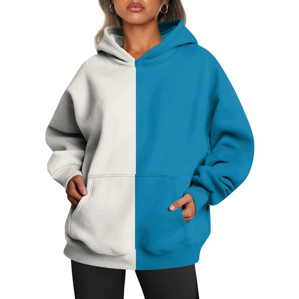 Womens Oversized Hoodies Sweatshirts Long Sleeve Printing Pullover Fall Outfits With Pocket