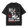 Kamen Rider Comic Cover Washed T Shirts Streetwear Hip Hop Vintage TShirt  Tee Shirt for Men Women 100 Cotton Street Graphic