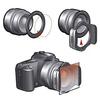 9 In 1 ND 2 4 8 + Gradual ND4 Blue Orange Filter 49 52 55 58 62 67 72 77 82mm Kit for Cokin P Set SLR DSLR Camera Lens