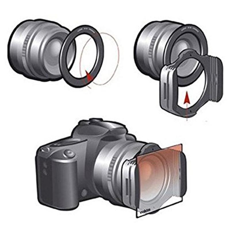 9 In 1 ND 2 4 8 + Gradual ND4 Blue Orange Filter 49 52 55 58 62 67 72 77 82mm Kit for Cokin P Set SLR DSLR Camera Lens