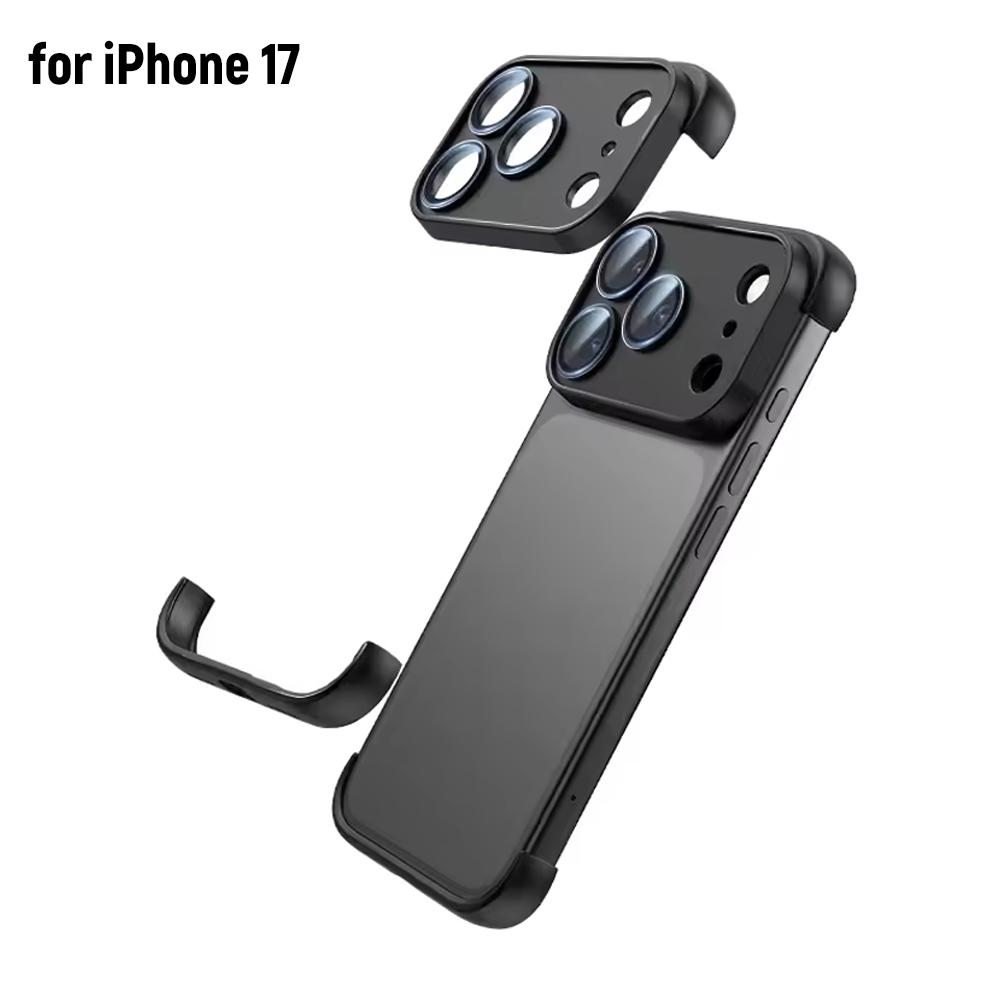 

Безрамочный чехол Защитная крышка для объектива камеры для iPhone 17 Air 17Pro 17 Pro Max Защита телефона Бампер Аксессуары