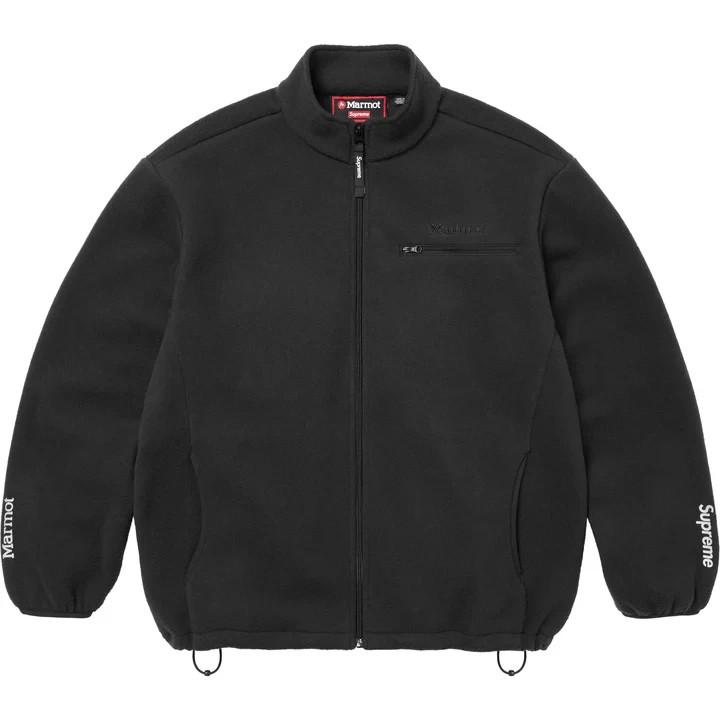 Supreme Marmot Fleece Jacket Black