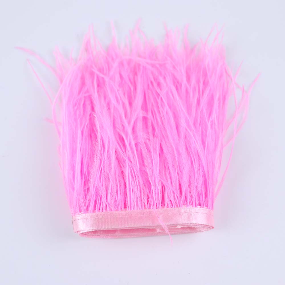 Feather 6-18CM Natural White Black Ostrich Feathers Trim for Wedding Dress Clothing Accessories Party Decoration Plume Fringe