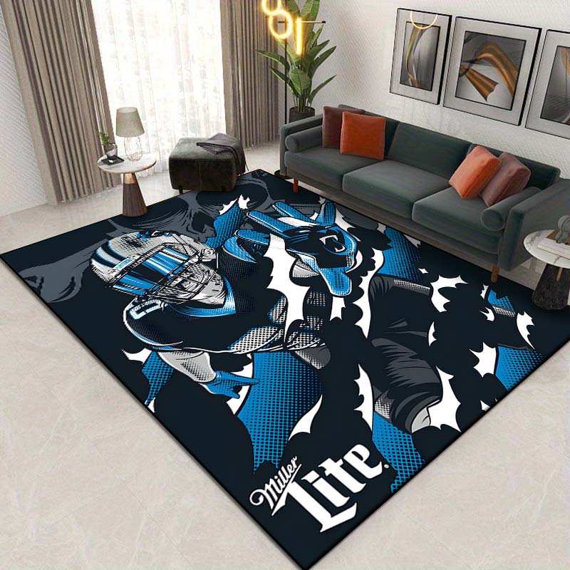 15 Size Genuine Draft M-Miller Pattern Rug Bedroom Living Room Bathroom Mat Creative Door Mat Area Rug Beer Bar Decor Carpets