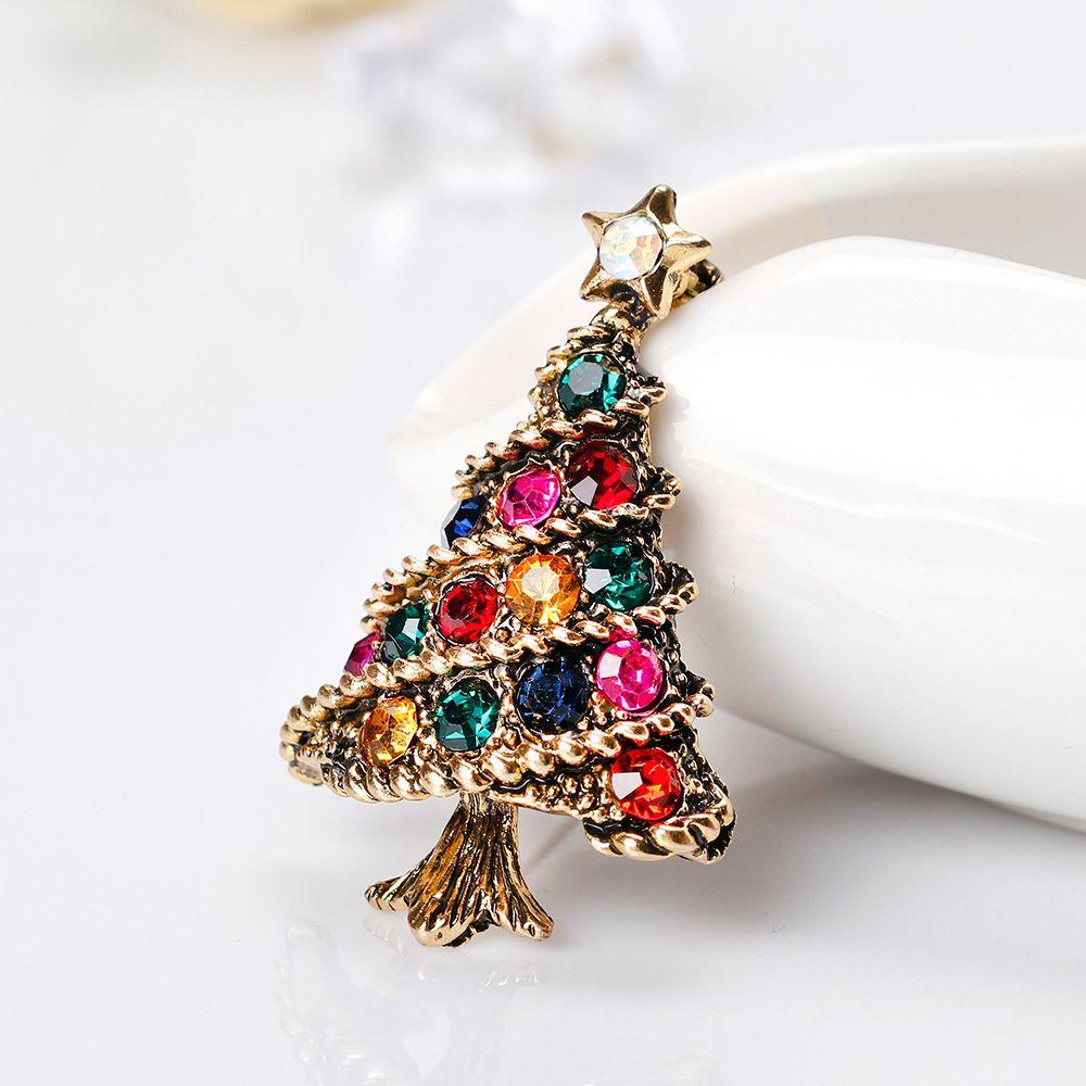 Tree Festival Coat Snowman Santa Claus Boots Jewelry Brooches Fashion Accessories Brooch Pins