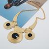 Vintage Geometric Alloy Pendant With Gemstone Embellishments For Fashionistas