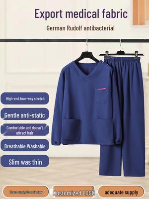Women's Summer Quick-Dry Four-Way Stretch Short-Sleeve Scrub Suit