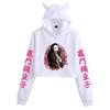 Demon Slayer Cat Ear Anime Hoodie for Women