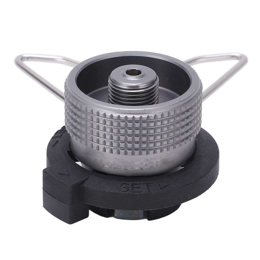 Camping Grill Gas Stove Adapter Aluminum Alloy Butane Gas Stove Adapter with Bracket IPB Converter