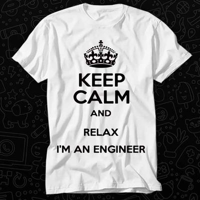 Ruhe bewahren und entspannen Ich bin ein Ingenieur T-Shirt 565