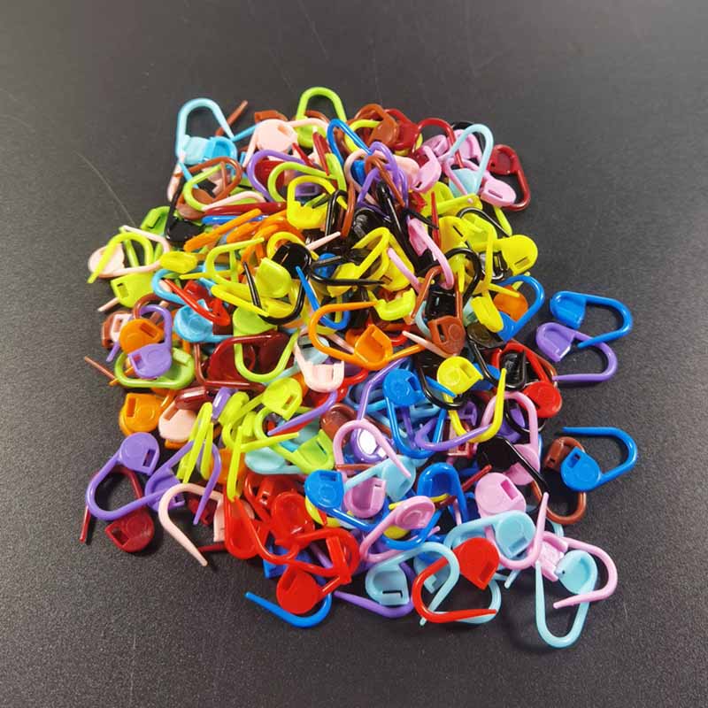 

10 шт./упак. для поздравительных открыток, пластиковые зажимы для маркеров, булавка для подгузников, красочный мини-вязальный крючок, многоцелевой декоративный зажим для маркера
