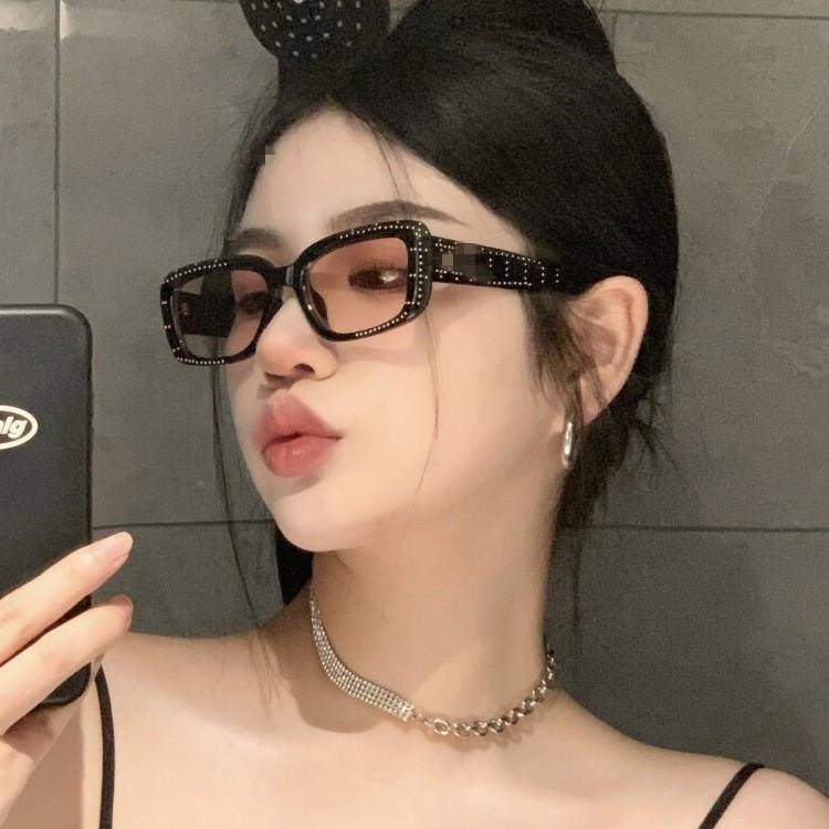 Sunglasses Female Meteor Light Luxury Sunglasses Small Square Starry Sky Model With Goods Tide Han Glasses Fashion