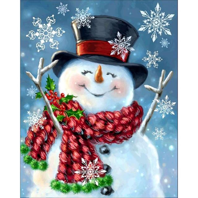 Ginfonr 5D Diamond Painting Kit, 2 Pacchi Da 30x40 Cm, Quadri Con Diamanti Gatto E Cane Con Cappello Natalizio, Pittura Fai Da Te Con Tela E Strass, Decorazione Da Parete