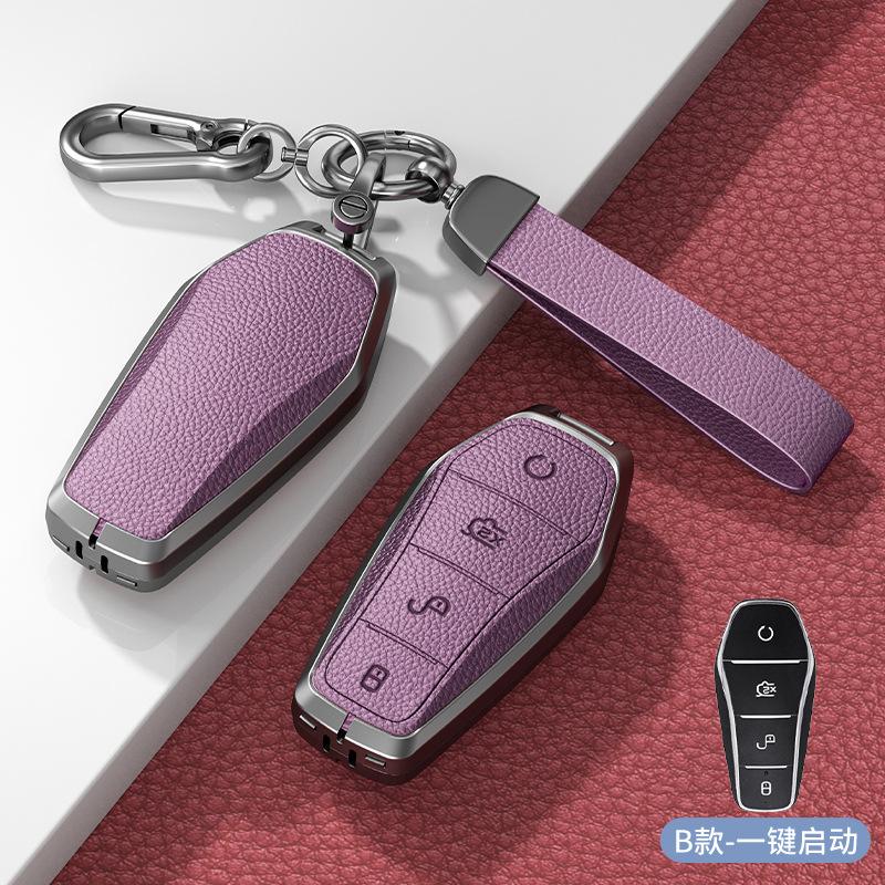 Metal Car Key Case Remote Cover Shell Holder Protector Fob For Byd Atto 3 2 Song Pro Shark 6 Atto 1 8 Seal U Sealion 5 6 7 8
