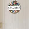 Wooden Hanging Decorative Sign, Welcome Signs, Indoor or Garden Decorations, 2D Flat Pendants, Housewarming Gifts for Friends
