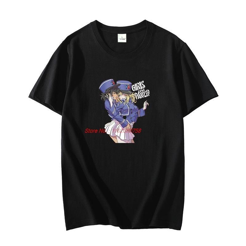 Cotton Tshirt Anime Girls Und Hot Sexy Lesbian Couple Unisexga Harajuku Graphic T Shirts Oversize Tshirts Summer Unisexs Clothing