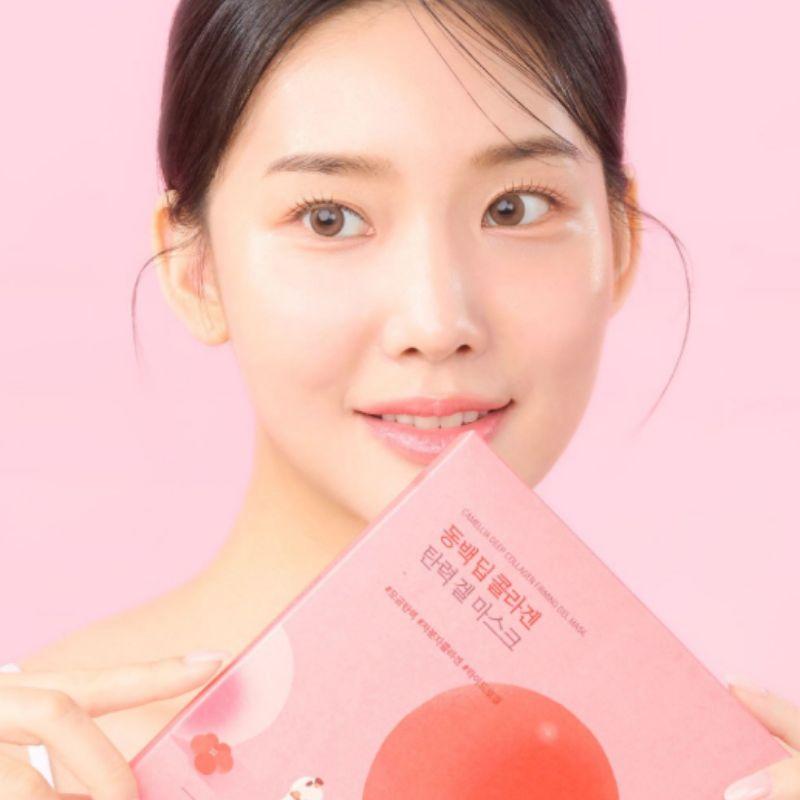 ROUND LAB Camellia Deep Collagen Firming Gel Mask 34g X 4 Sheets