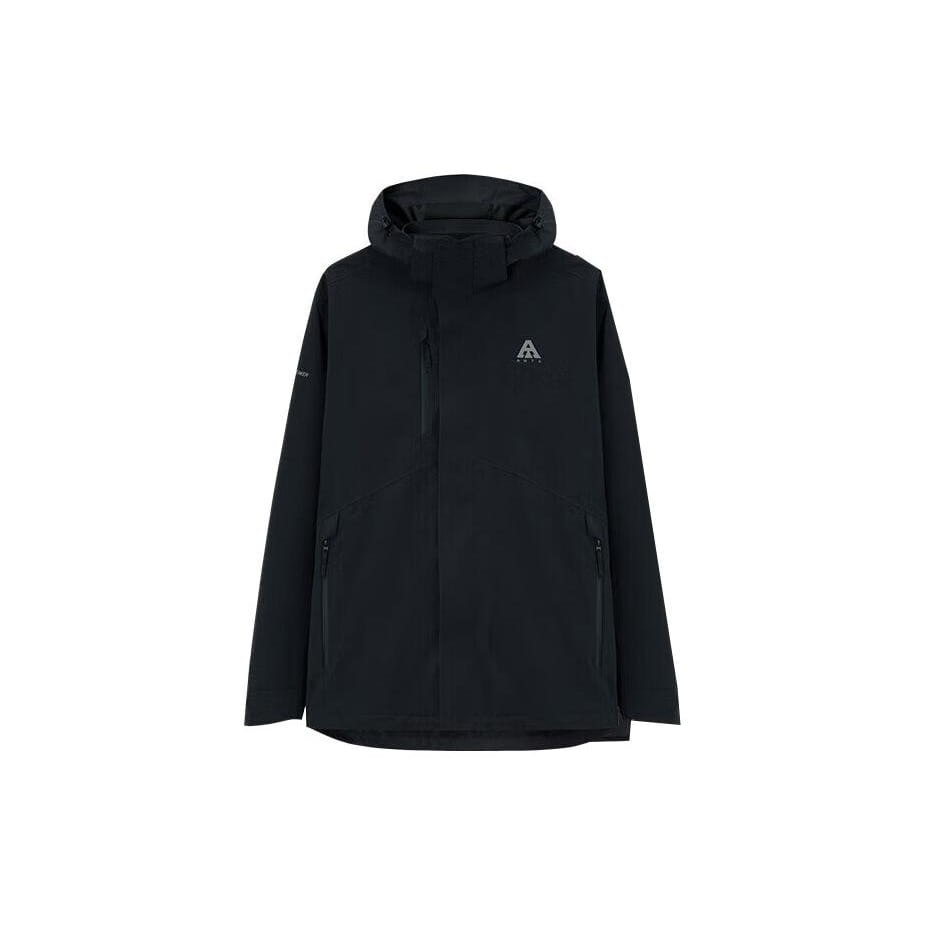 Anta Waterproof And Windproof Windbreaker Jacket Men's Basic Black 952347607-2