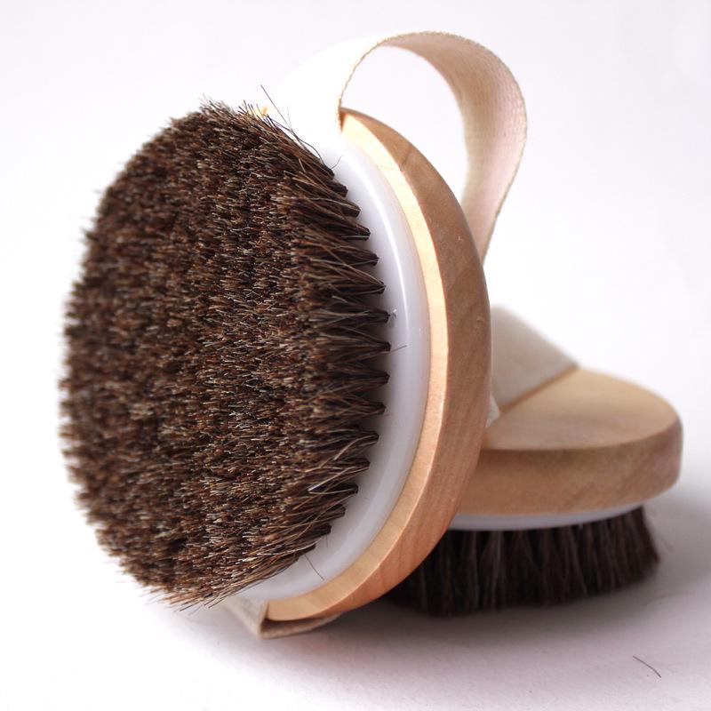 Yi Jian Jia Solid Wood Horsehair Body Massage Brush