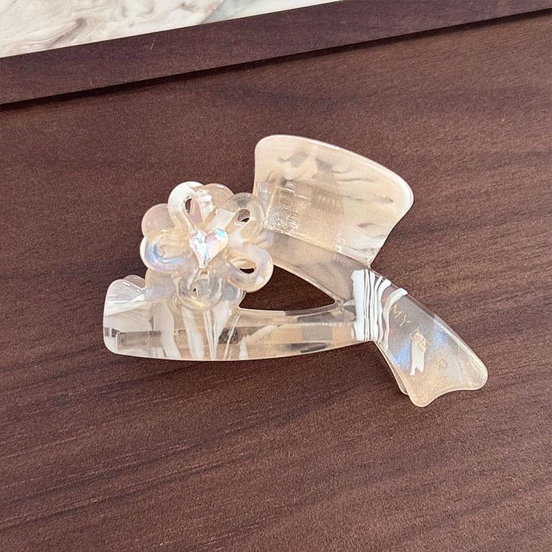 Exquisite Super Fairy Medium 6CM Temperament Flower Rhinestones Acetic Acid Hair Clip Hair Accessories For Woman Girls