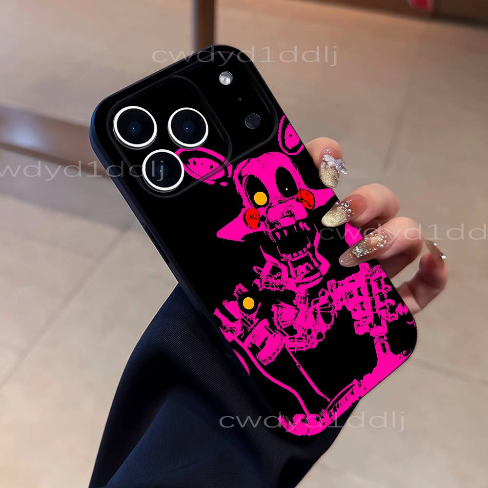 Fnaf Five-nights-At-Freddys Für iPhone 17,16,15,11,12,14,13 Pro Max Mini XS,XR,7 Plus 16E Air Soft Schwarzes staubdichtes Handyhülle