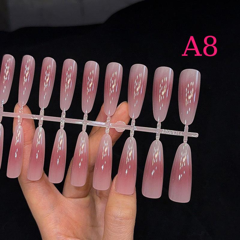 30 Piezas Color Nude Degradado Uñas Postizas Presionar Rápido Extensión Mate Uñas Postizas Portátiles Naturales Multiestilo Puntas de Uñas de Cobertura Completa
