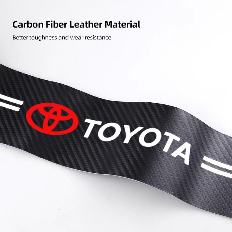 5Pc Car Door Sill Kick Tailgate Threshold Protection Stickers For Toyota 86 Mirai Supra Prado Alphard Crown Vellfire Sequoia CHR