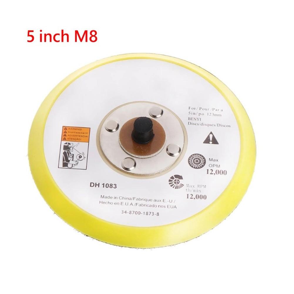 2/3/5 Inch Polishing Sanding Disc Backing Pad Hook And Loop/For Pneumatic Sander