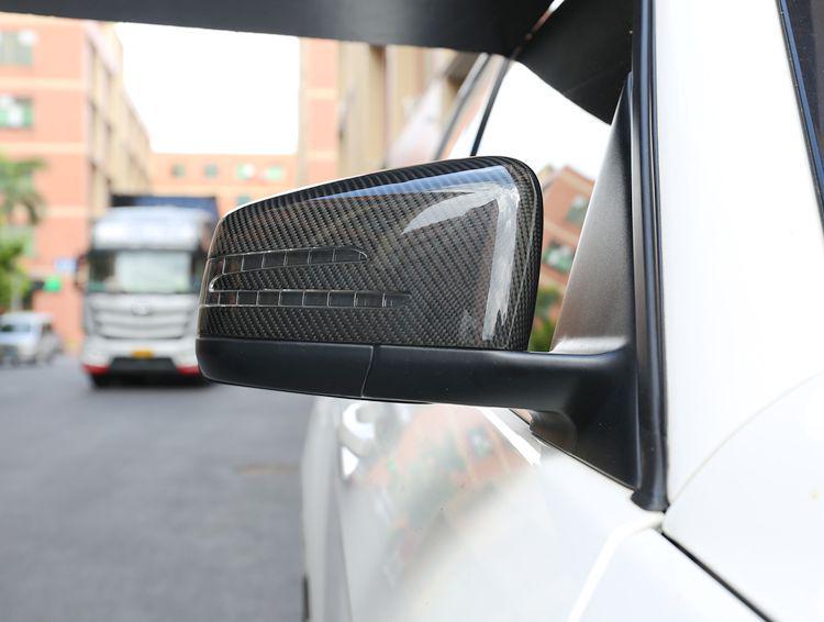 Dry Carbon Fiber Rearview Mirror Cover for Mercedes A, B, E, CLA, CLS, GLK, GLA Class, W204, 212