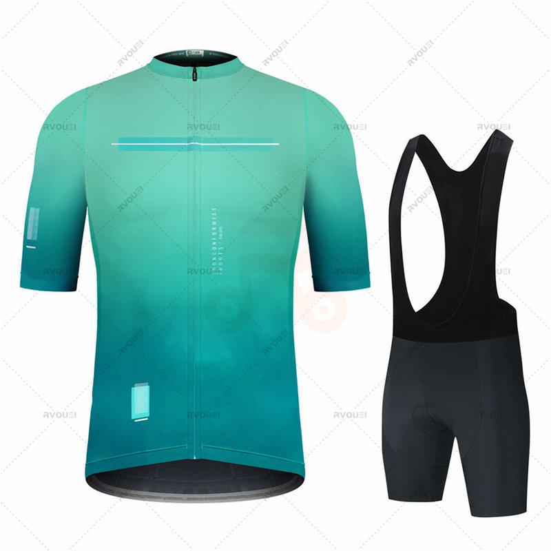 Cycling Clothing Set for Men, Short Sleeve Jersey, Pro Team, Road Bike, New Spain,