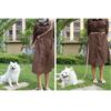 Adjustable Dog Collar Leash Set Elastic Webbing Waterproof PVC Pet Collars Combo Odor Proof Dirt Resistant Soft Dog Leashes Cat