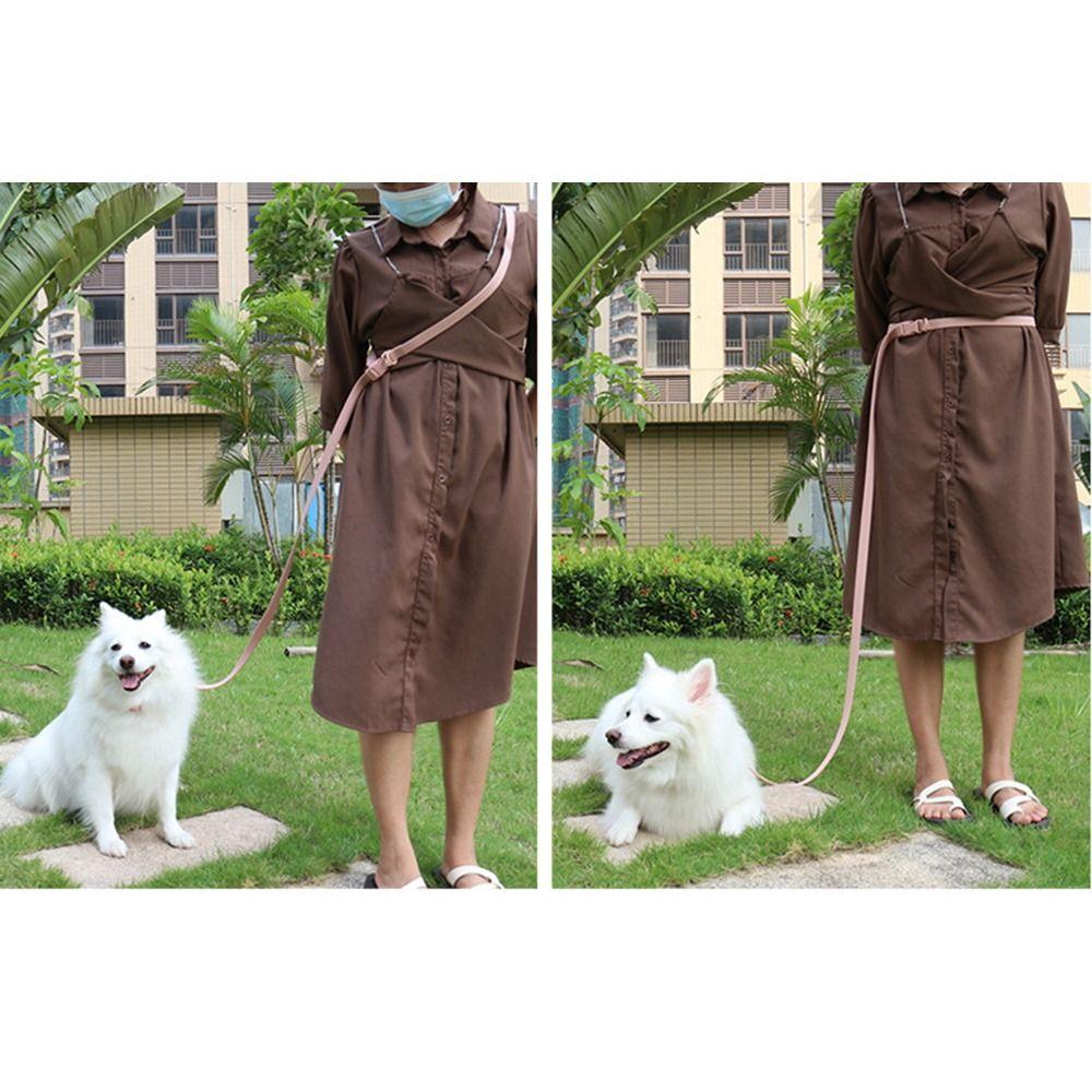 Adjustable Dog Collar Leash Set Elastic Webbing Waterproof PVC Pet Collars Combo Odor Proof Dirt Resistant Soft Dog Leashes Cat
