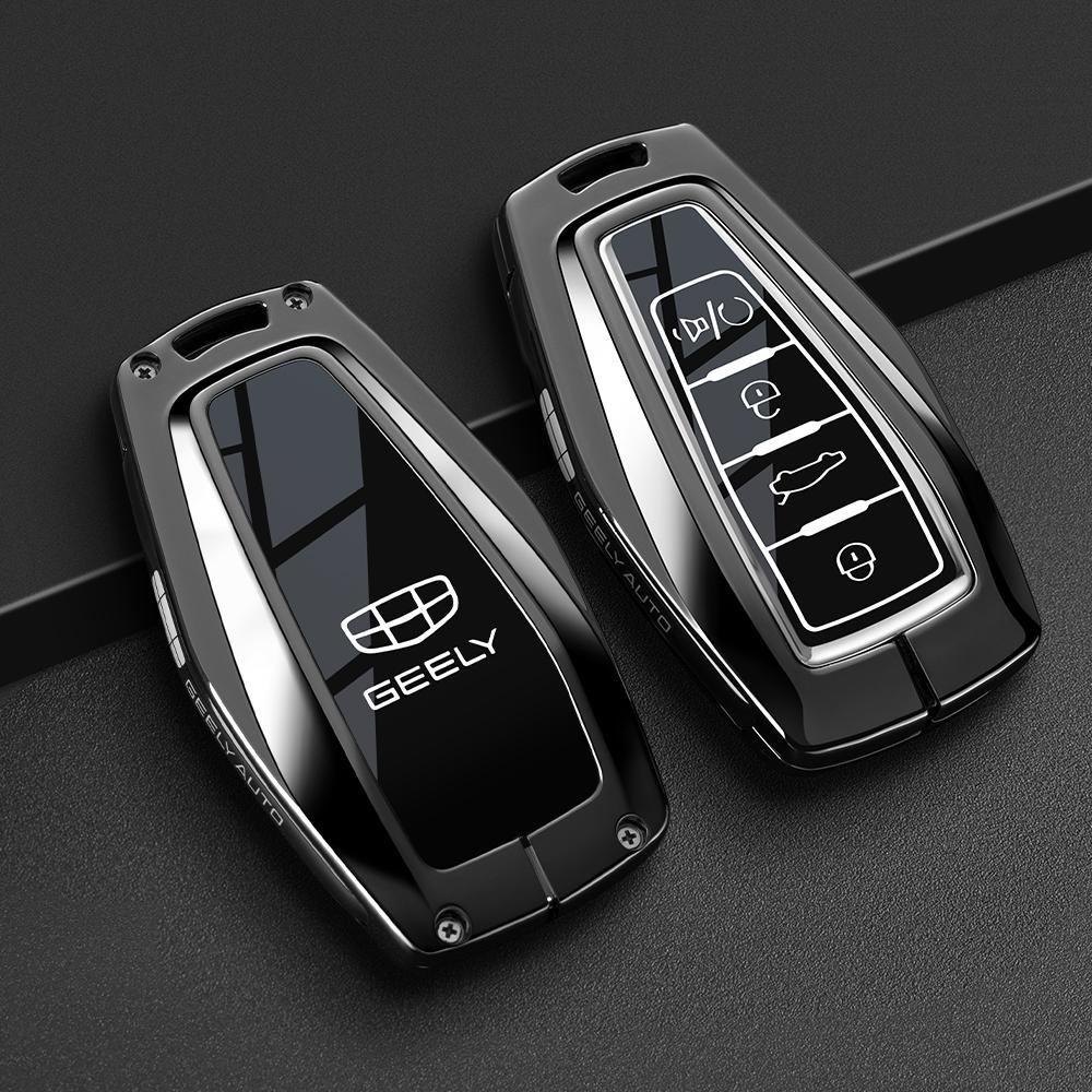 Interior Mouldings Car Smart Key Cover Case for Geely Coolray X6 Geometry C Emgrand Global Kulrey Hawk GX7 Okavango Remote Auto