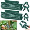 50Pcs Plant Fixed Clips Reusable Garden Greenhouse Bracket For Fixed Plants Vine Flower Seedling Tomatoes Support Frame Garden Supplie