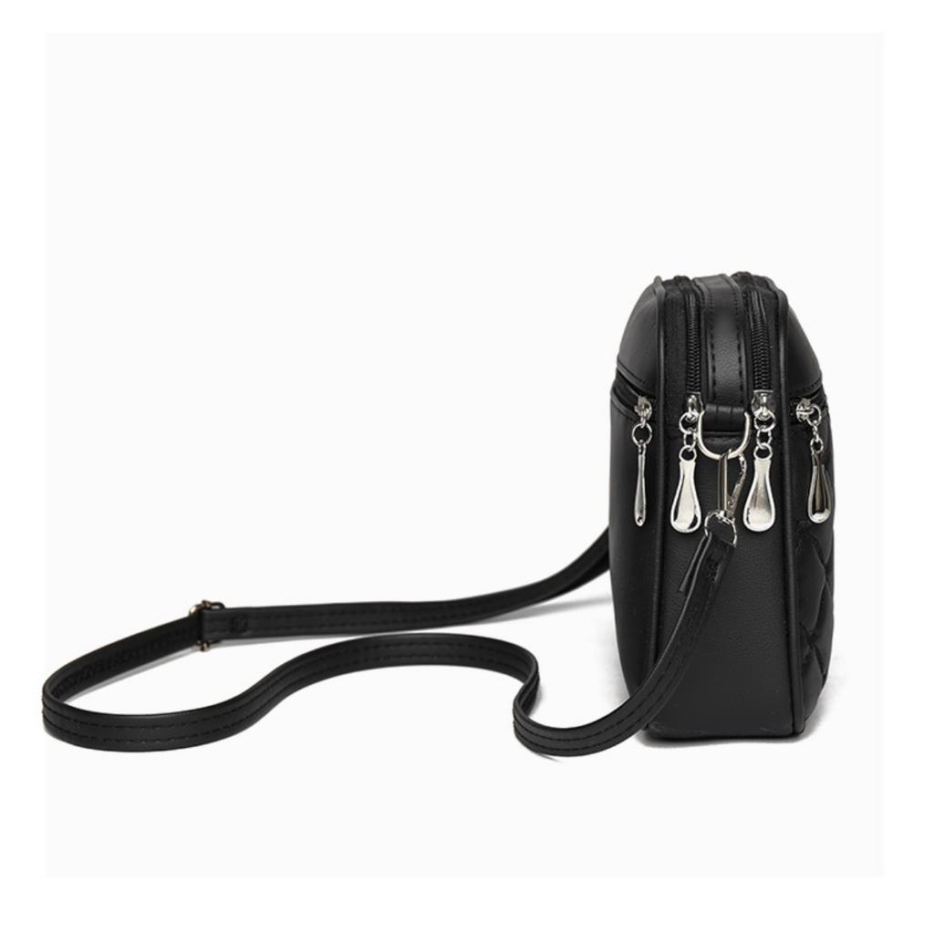 Ladies, Crossbody Bag, Multi-layer Bag, Embroidered Bag, Diamond Patterned Bag, Shoulder Bag, Women's Bag