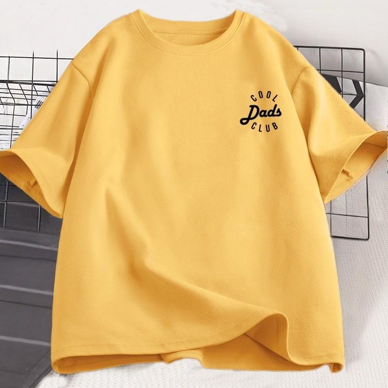 Cool Dad Club T-Shirt Neues Papa T-Shirt Vatertag Geschenk Beste Papa Grafik-T-Shirts Lässige Baumwolle Kurzarm Lockere Grafik-T-Shirts