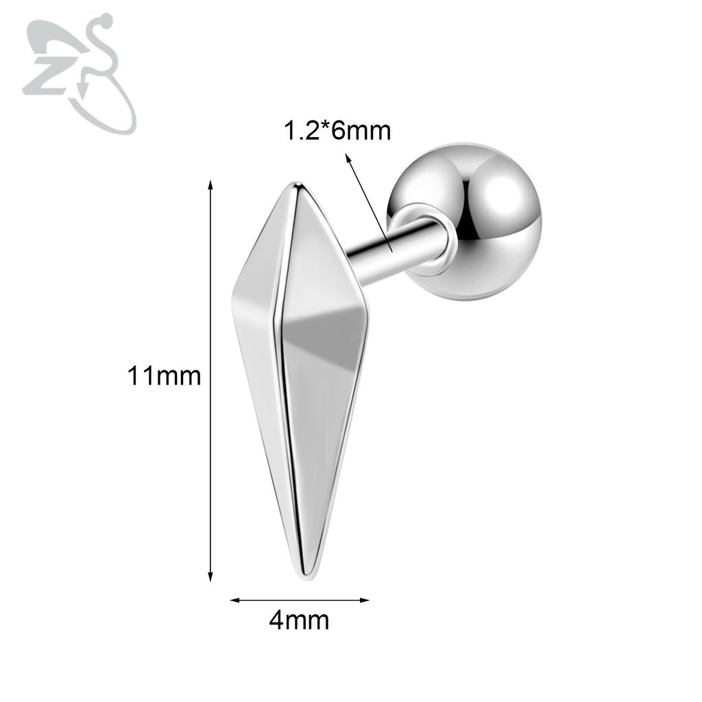 ZS 1 PC Punk Gothic Skull Stud Earring For Men Women Spider Snake Earrings Ear Studs Cartilage Helix Lobe Piercing Jewelry 16G