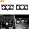 For Opel Astra H MK5 2004-2010 Real Carbon Fiber Stickers Central Air Conditioning Control Panel Car Accessories Decorative