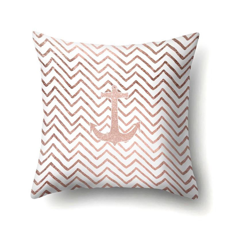 Polyester Pillow Case Automobile Decoration Home Print Pillow Case Automobile Sofa Waist Cushion Cover