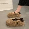 Internet celebrity senior sense leopard print lamb wool shoes women's 2025 autumn and winter new fashion casual velvet warm beanie shoes