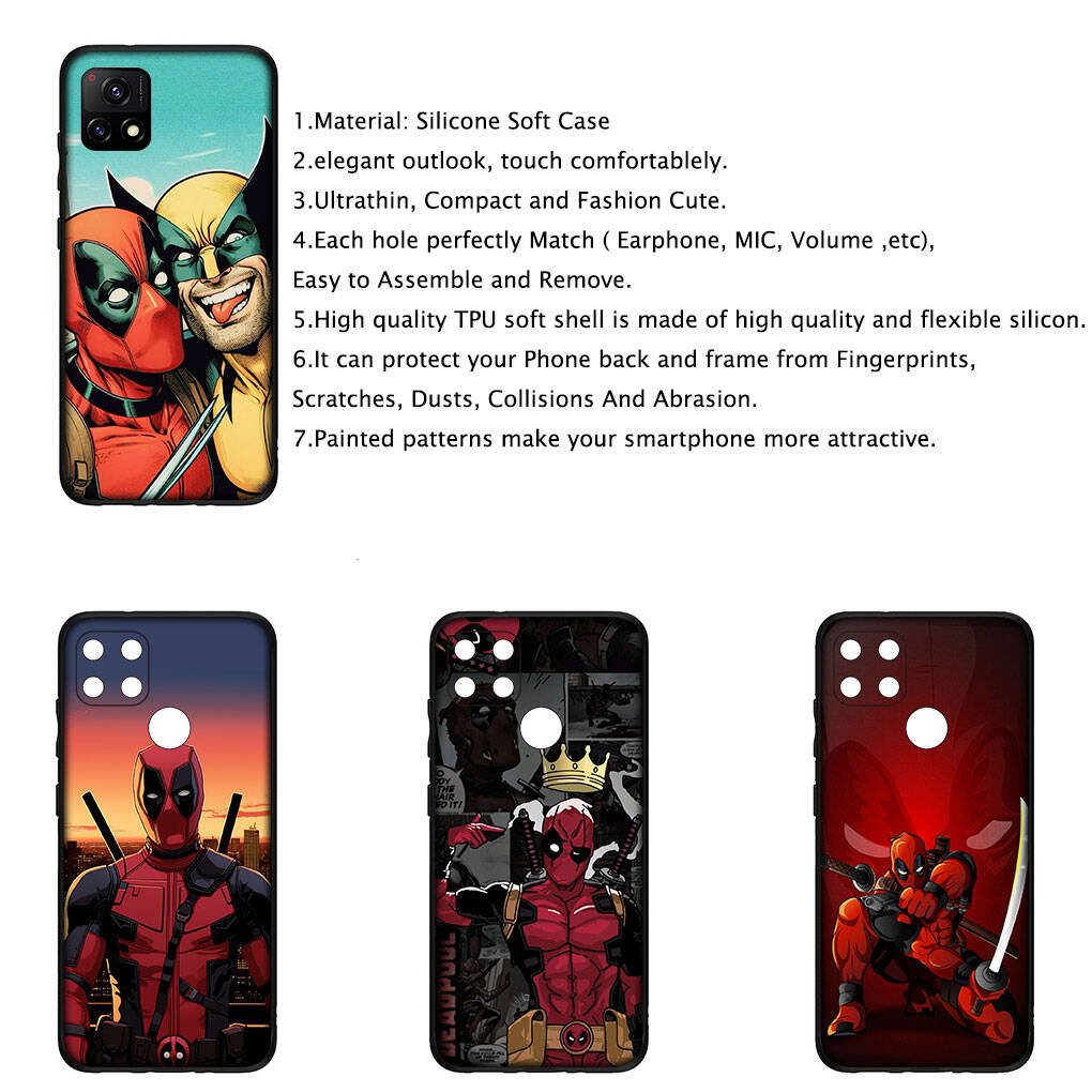 Cover for iPhone 17 16 15 Xiaomi Poco Redmi Note 14 13 12 11 Pro Max 9 16e Samsung Galaxy S25 S24 S23 OPPO Huawei Wolverine And Deadpool Phone Case