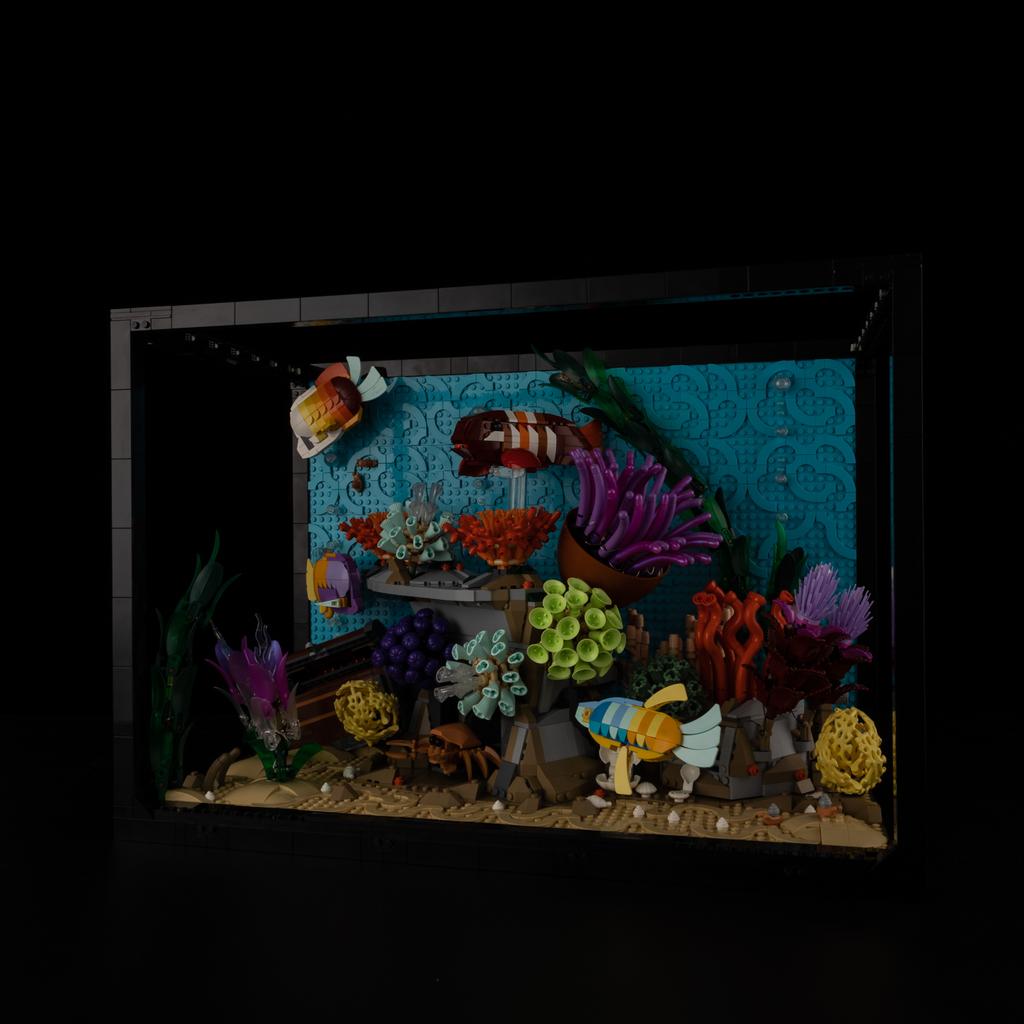 DIY LED Lighting Kit For Lego 10366 Tropical Aquarium Light Kit Building Block Toy Decoration Adjustable Lighting Accessories
