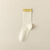 Girls Autumn and Winter Sweet Collision Color Boneless Anti Padding Solid Color Tube Cotton Socks