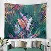 Flamingo Green plant tapestry Bathroom Hawaii Flower  Printing Cactus Succulent Shower Selva Hanging Cloth Home Decor Tapestry